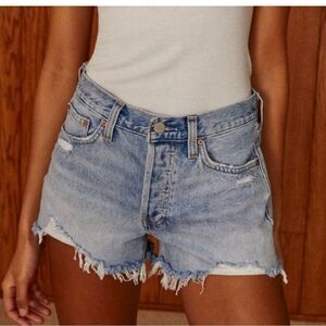 Denim Forum Aritzia the ex boyfriend shorts sz 28‎ denim shorts cut off